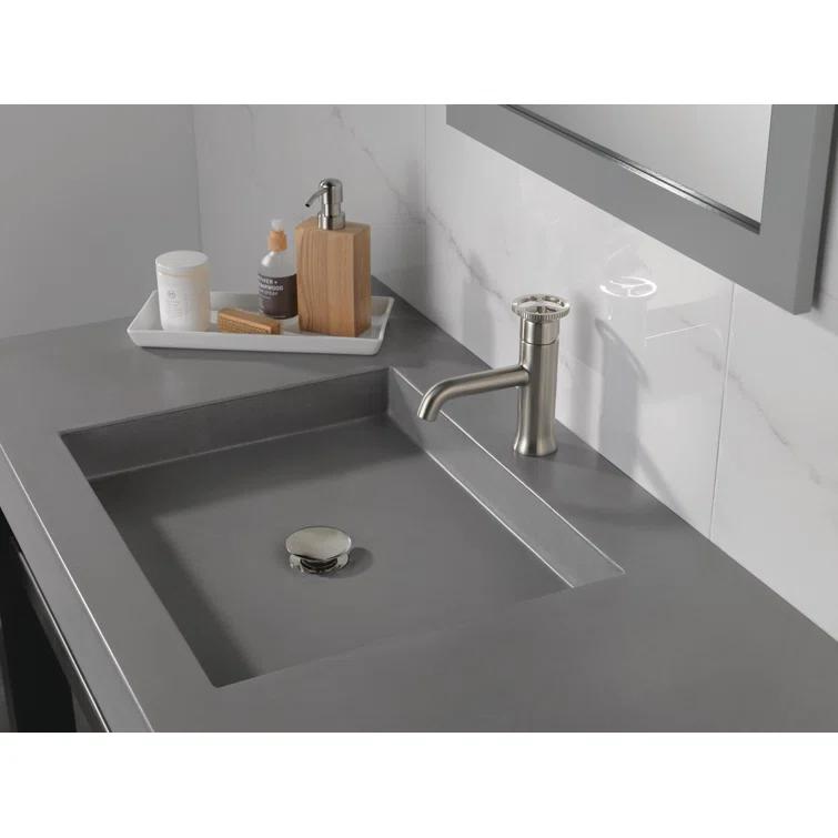 Trinsic Single Hole Bathroom Faucet with Wheel Handle, Single Handle Bathroom Sink Faucet