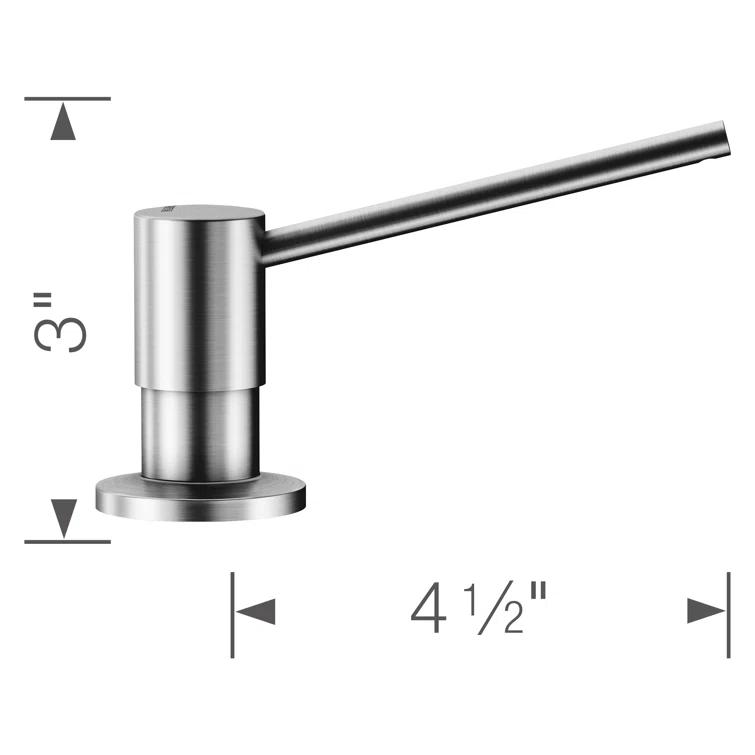 Blanco 402672 PVD Stainless Steel Torre Soap Dispenser