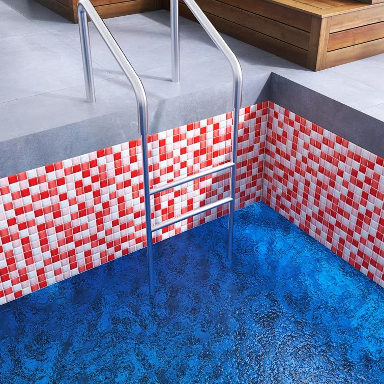 Supreme Tile Glare 11.82 in. x 11.82 in. Squares Glossy Glass Mosaic Tile