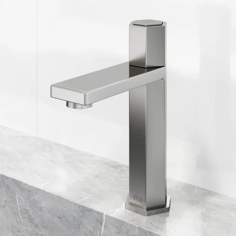 Nova 8" H Single Handle Single Hole Bathroom Faucet