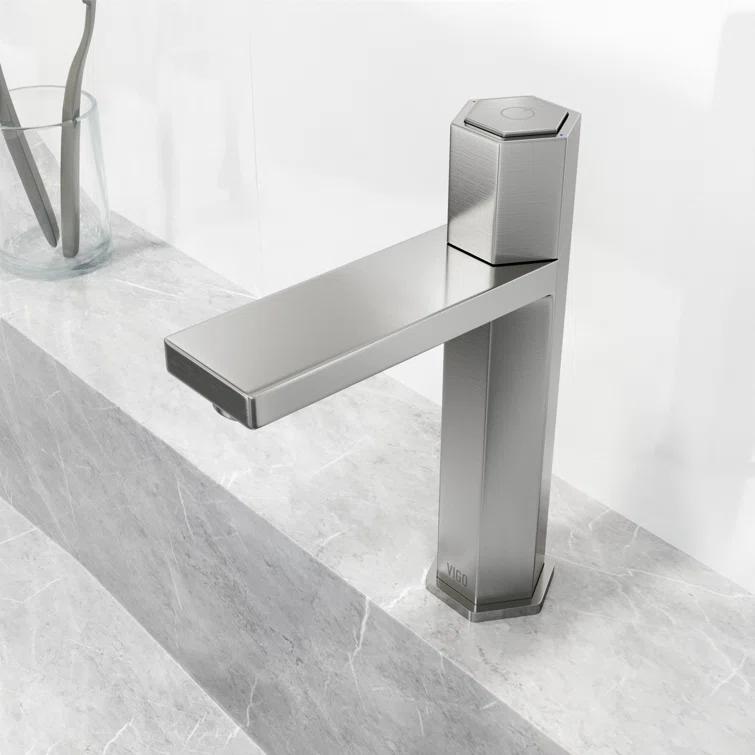 Nova 8" H Single Handle Single Hole Bathroom Faucet