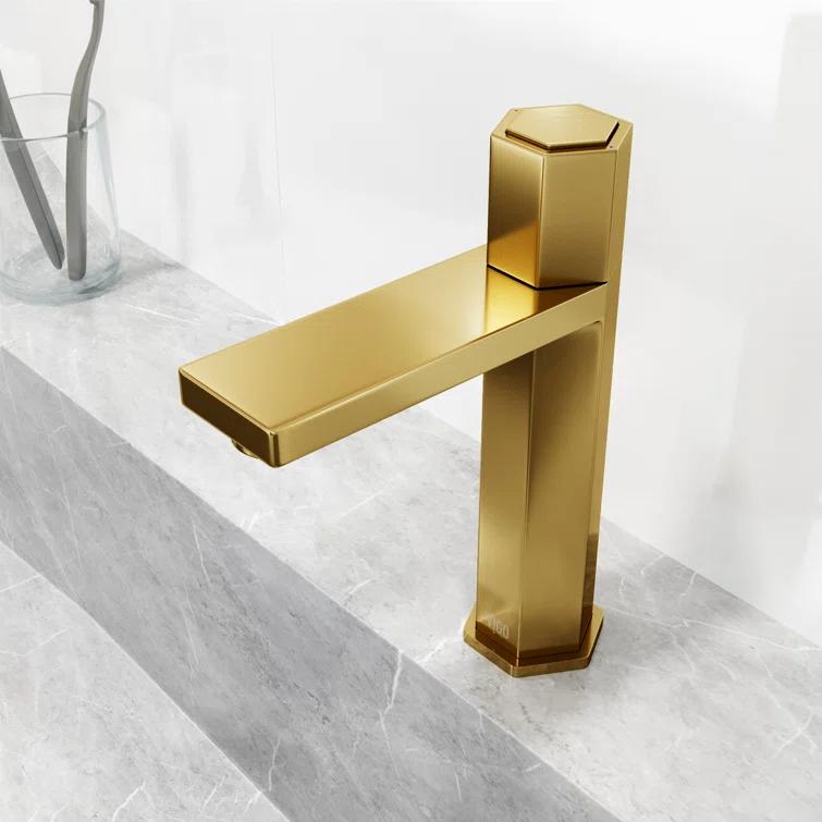 Nova 8" H Single Handle Single Hole Bathroom Faucet