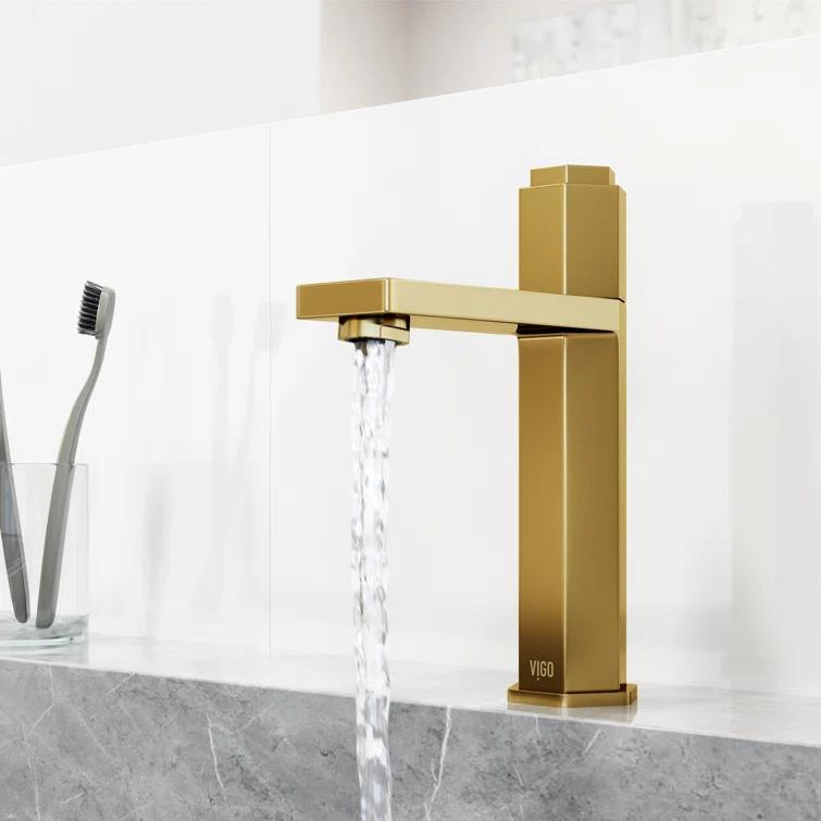 Nova 8" H Single Handle Single Hole Bathroom Faucet