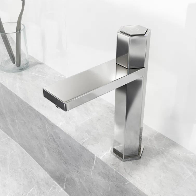 Nova 8" H Single Handle Single Hole Bathroom Faucet