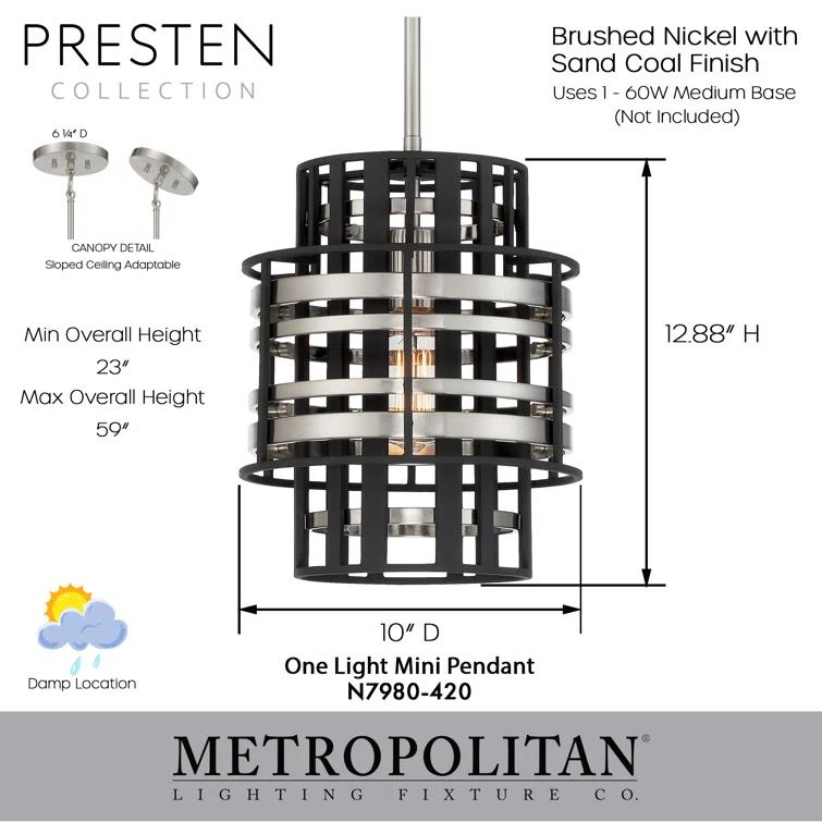 Metropolitan by Minka Preston 1 - Light Single Pendant