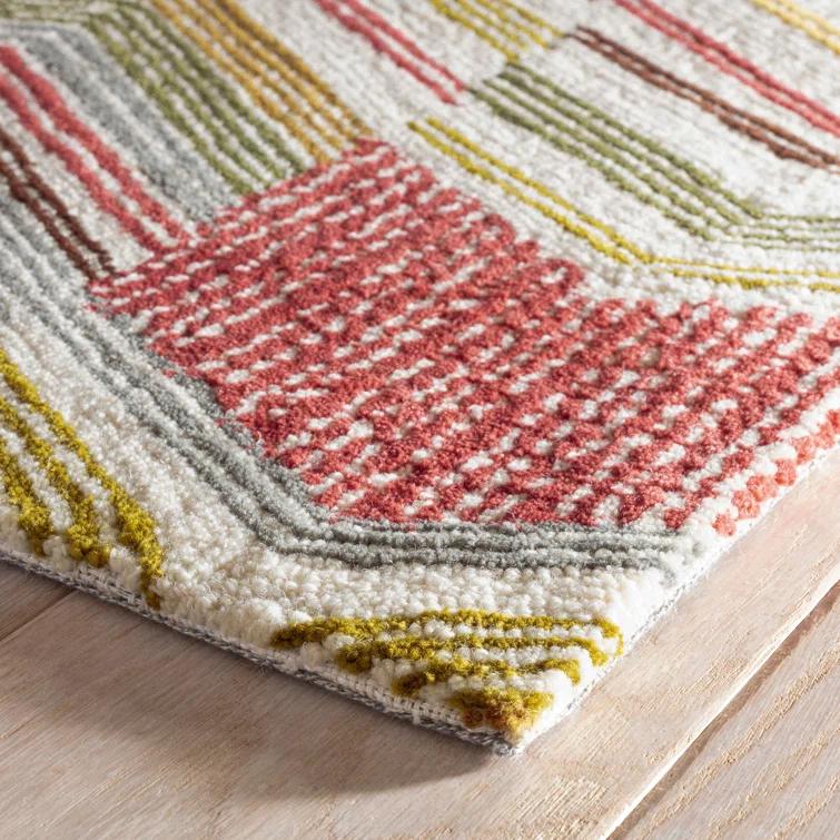 Annie Selke - Dash & Albert Zig Zag Hand Micro Hooked Wool Rug, Runner 2.5x8, Multi