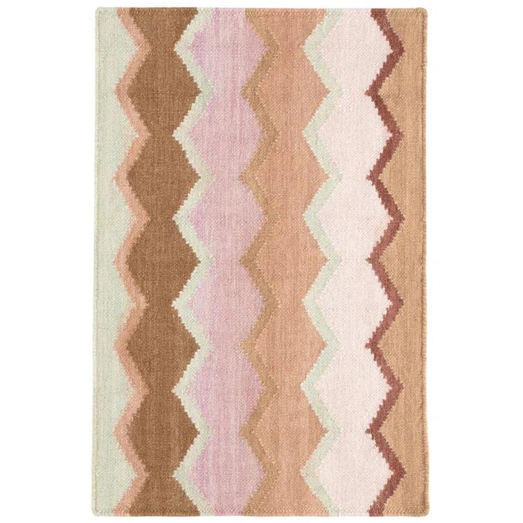Dash and Albert Rugs Kit Kemp x Annie Selke Safety Net Earth Handwoven Wool Rug