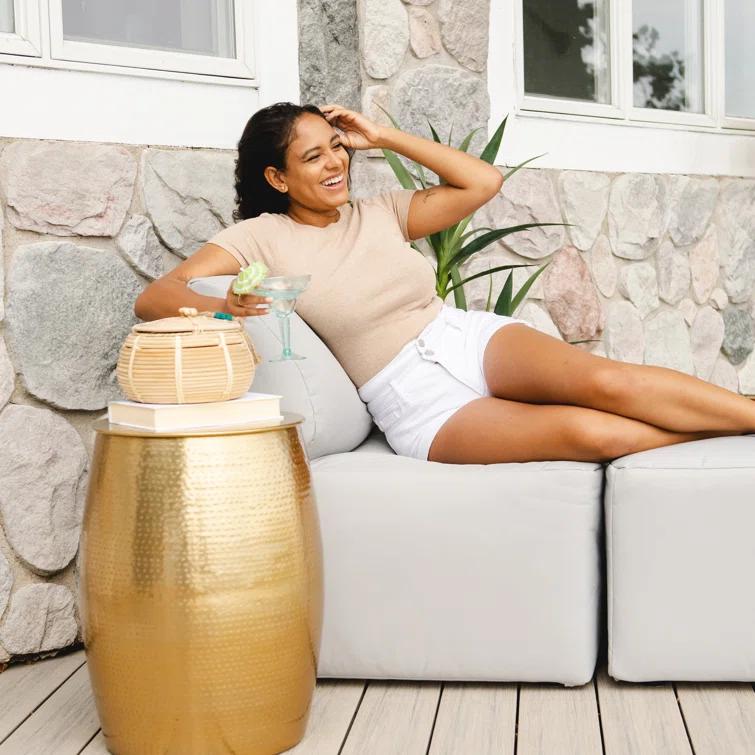 Big Joe Patio Outdoor Lounge Chair & Ottoman Set