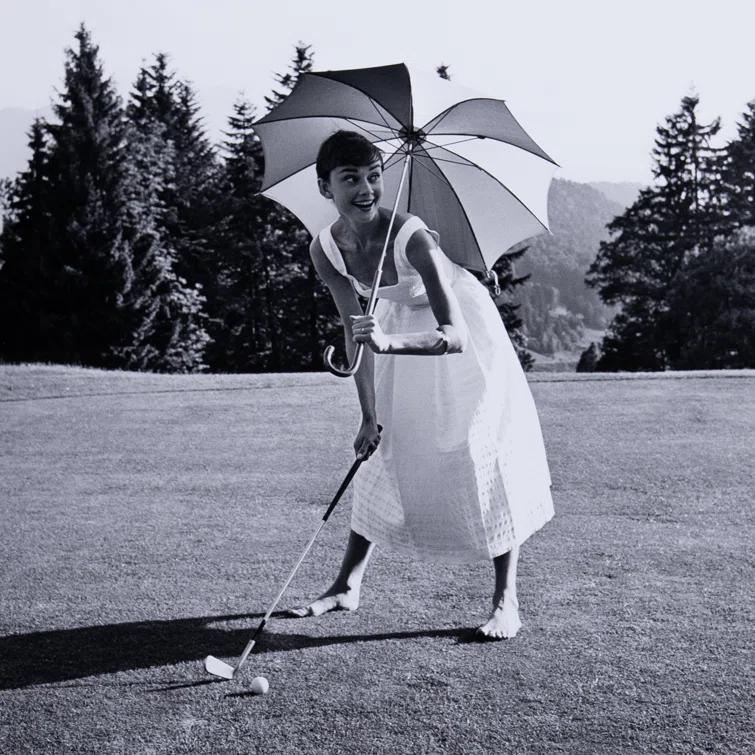 Four Hands Art Studio Getty Images " Golfing Hepburn " by Getty Images
