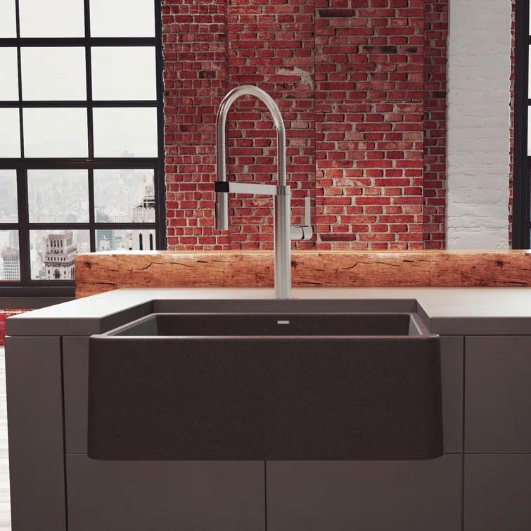 Ikon SILGRANIT 30" L x 19" W Farmhouse Sink