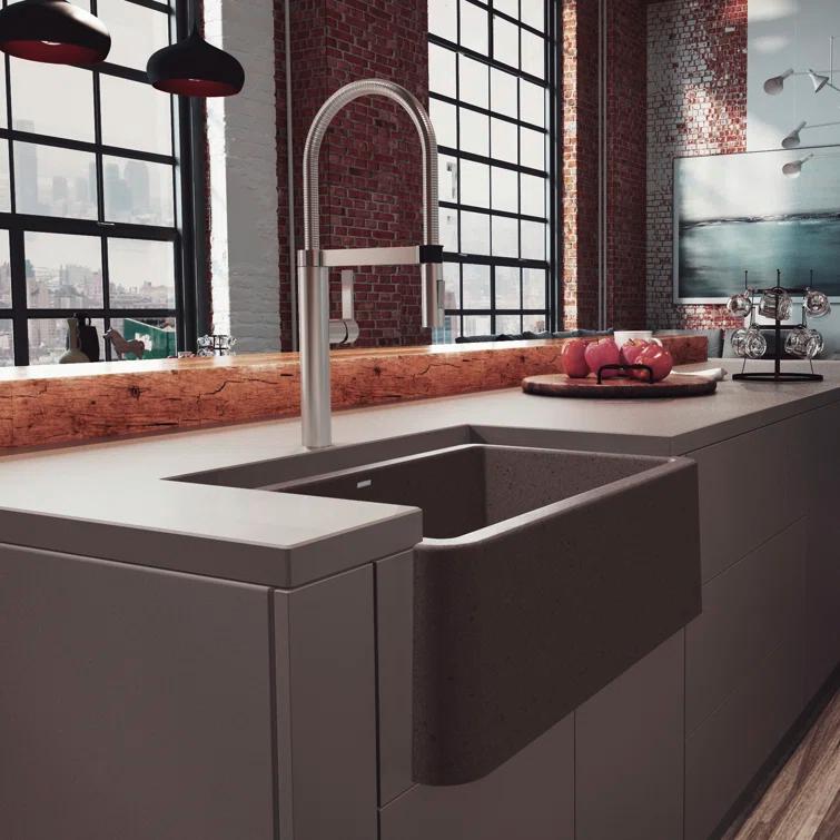 Ikon SILGRANIT 30" L x 19" W Farmhouse Sink