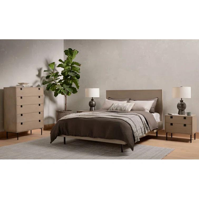 Iron & Acacia Storage Bed