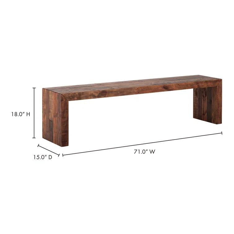 Moe's Home Collection Vintage Bench Large