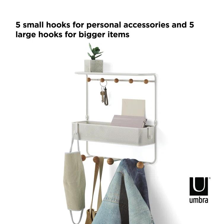 Estique Multi-Hook Wall Shelf