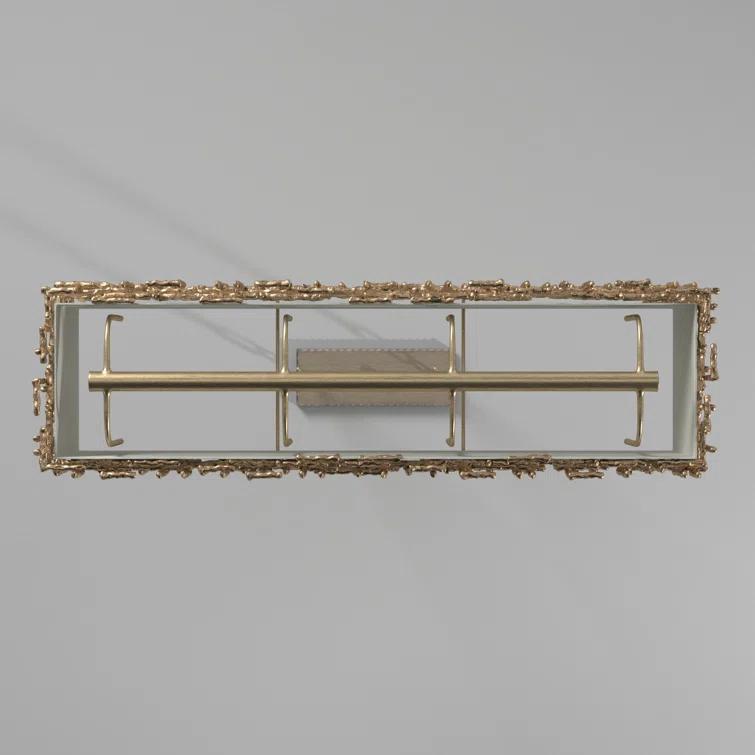 Farrah 8-Light White Linen Linen Chandelier w/ Hammered Crosshatch Bars