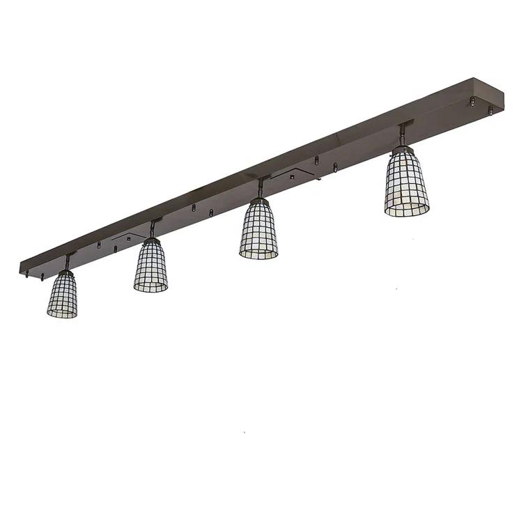 Oil Rubbed Bronze 3-Light Glass Island Pendant