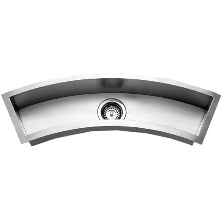 Contempo 33'' L Flush Single Bowl Stainless Steel Kitchen Sink