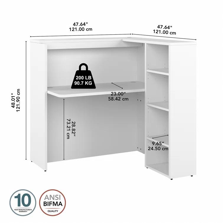 Studio C Corner Synthetic Laminate Reception Desk