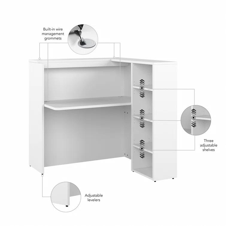 Studio C Corner Synthetic Laminate Reception Desk