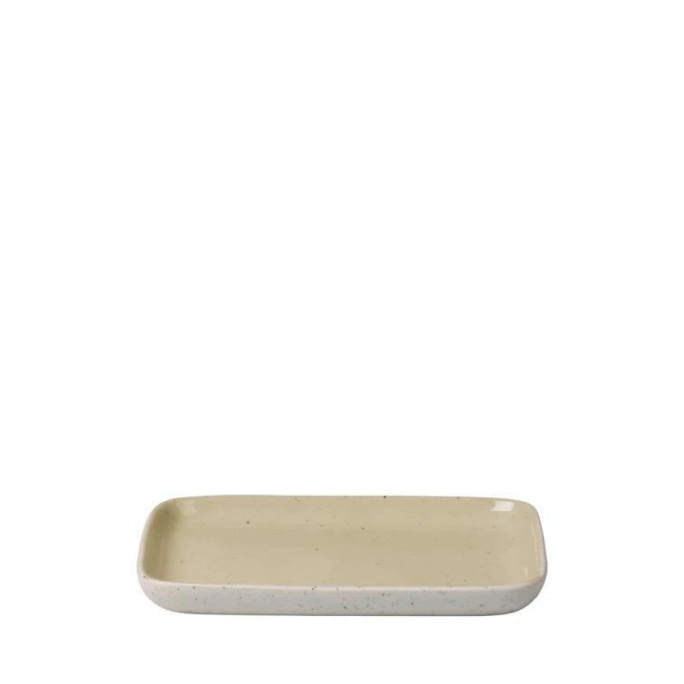Yellow Ceramic Stoneware Transitional Appetizer Plate