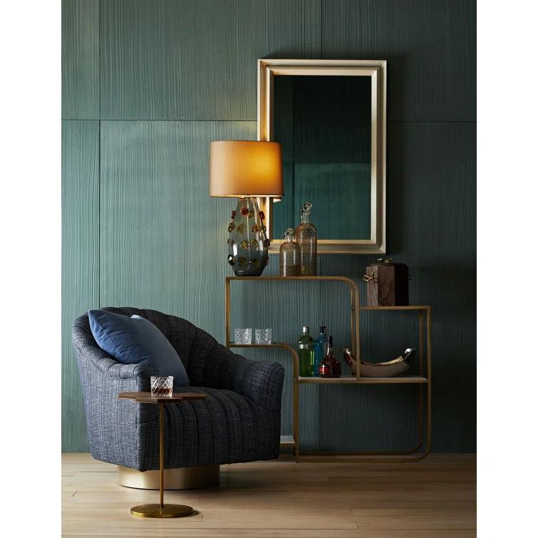 Springsteen Upholstered Swivel Barrel Chair