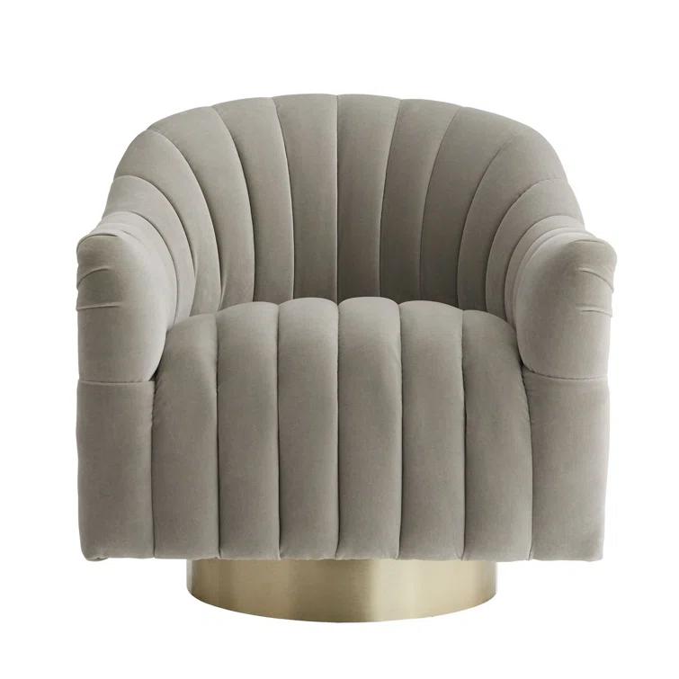 Springsteen Upholstered Swivel Barrel Chair