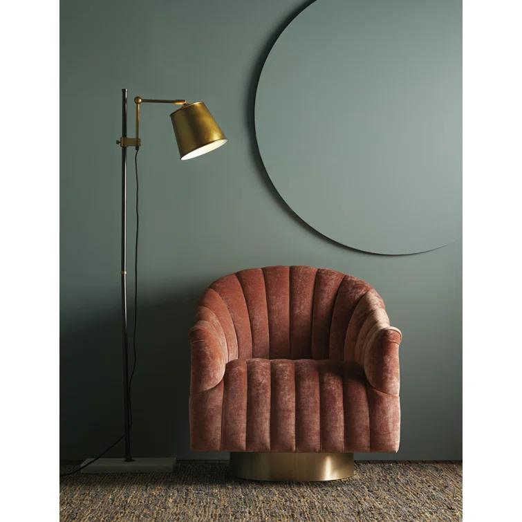 Springsteen Upholstered Swivel Barrel Chair