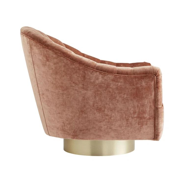 Springsteen Upholstered Swivel Barrel Chair