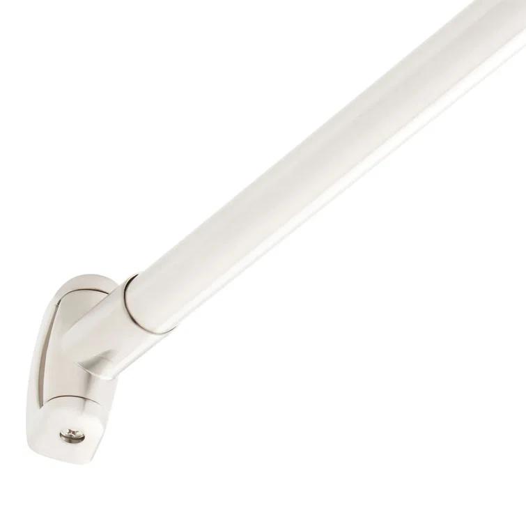 60" Brass Curved Shower Curtain Rod