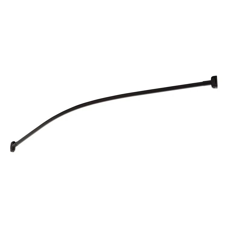 Signature Hardware 60" Brass Curved Shower Curtain Rod