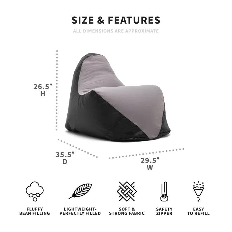 Big Joe Warp Soft Spandex Gaming Bean Bag Chair