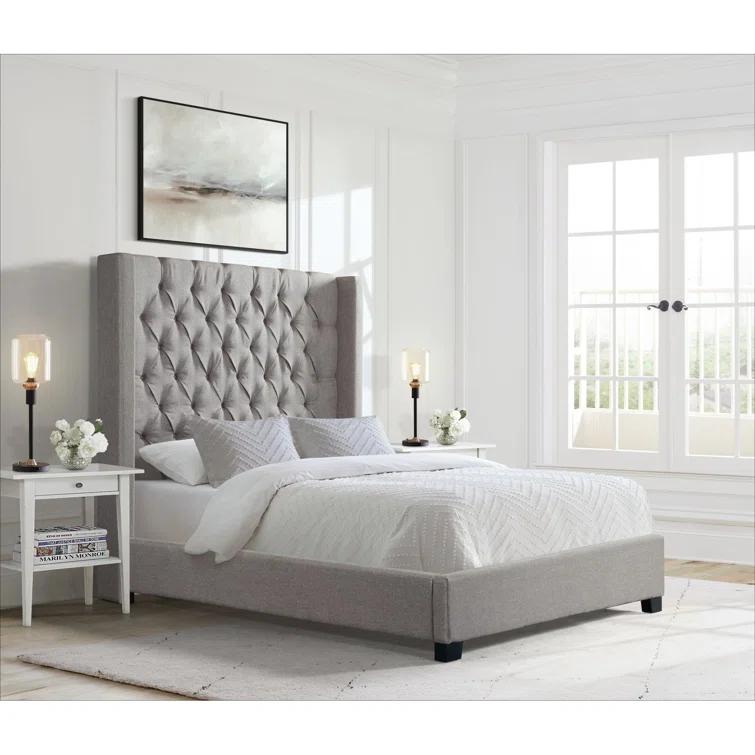 Arden Upholstered Wingback Bed