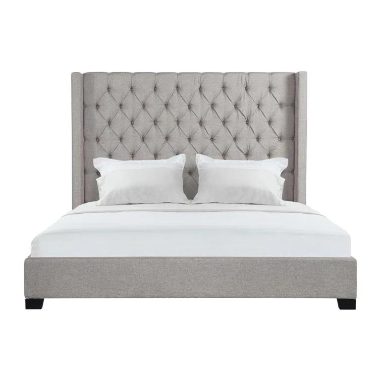 Arden Upholstered Wingback Bed