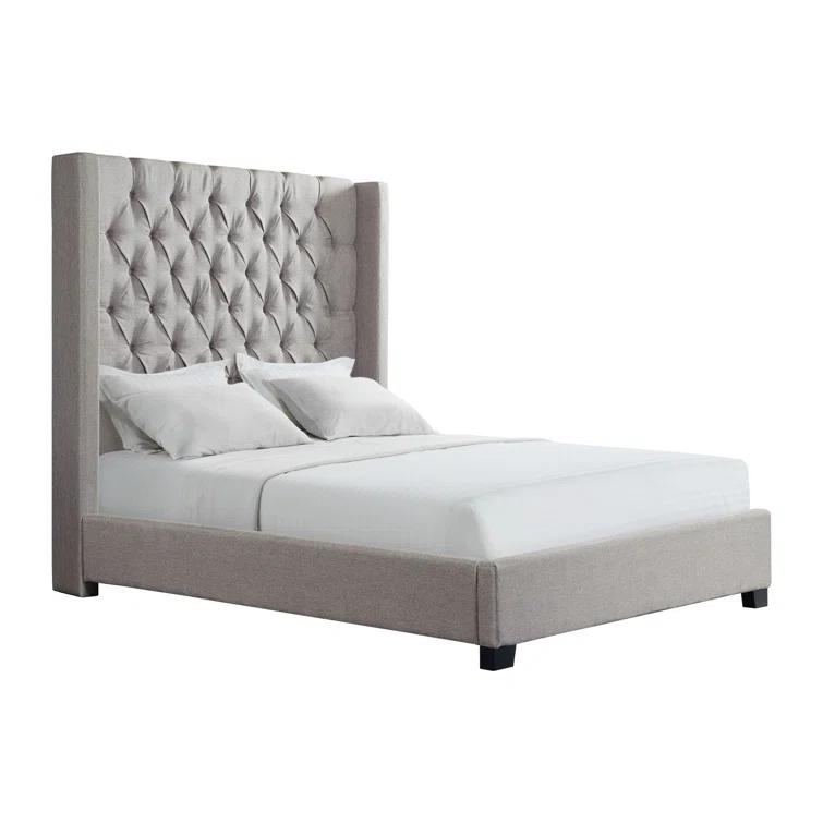 Arden Upholstered Wingback Bed