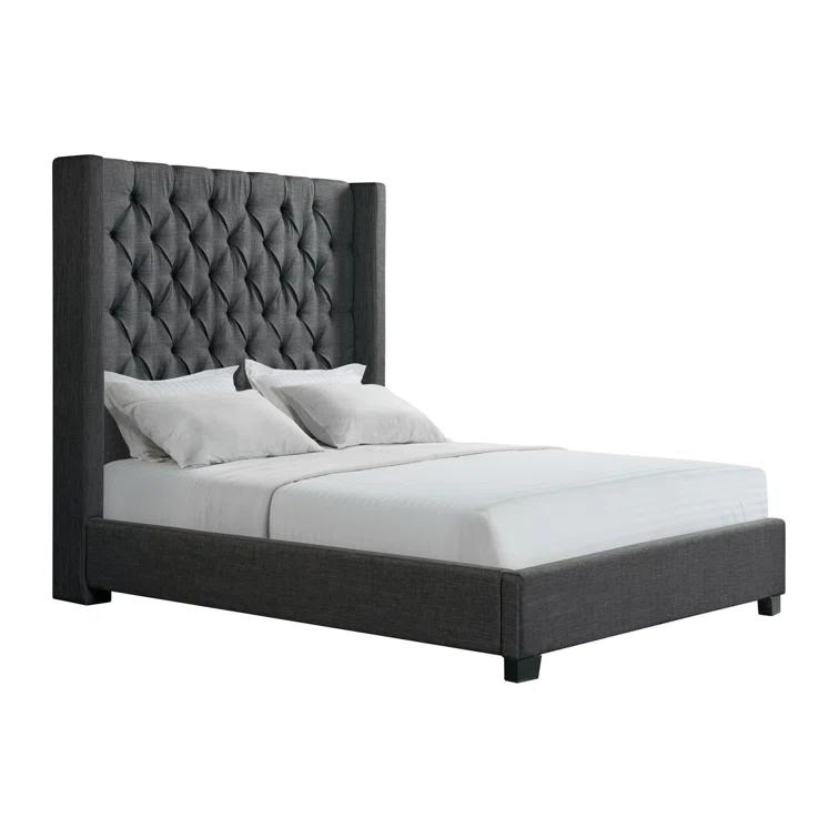 Arden Upholstered Wingback Bed