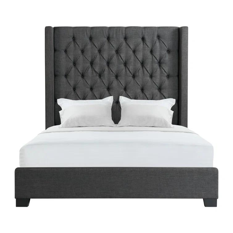 Arden Upholstered Wingback Bed