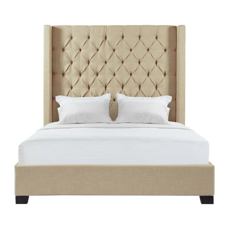 Arden Upholstered Wingback Bed