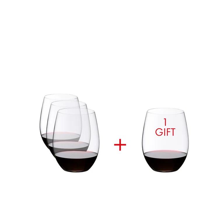 RIEDEL RIEDEL The O Wine Tumbler Cabernet/Merlot Wine Glass (Pay 3 Get 4) (Set of 4)