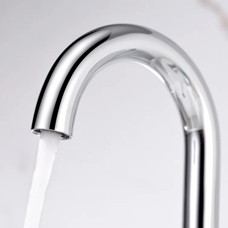 Widespread Bathroom Faucet with Drain Assembly