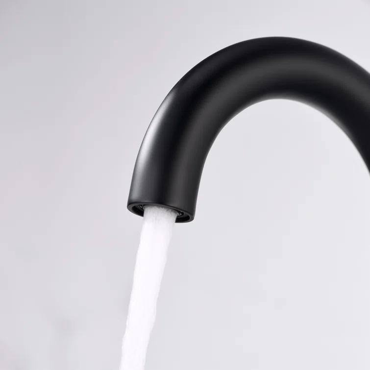 Widespread Bathroom Faucet with Drain Assembly