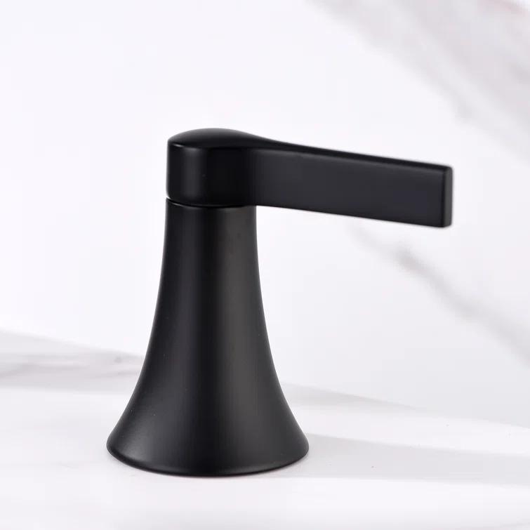 Widespread Bathroom Faucet with Drain Assembly