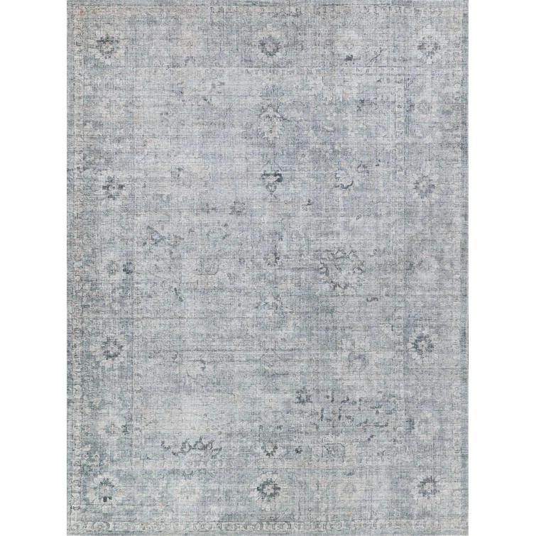Cambridge Oriental Hand-Loomed Blue Area Rug