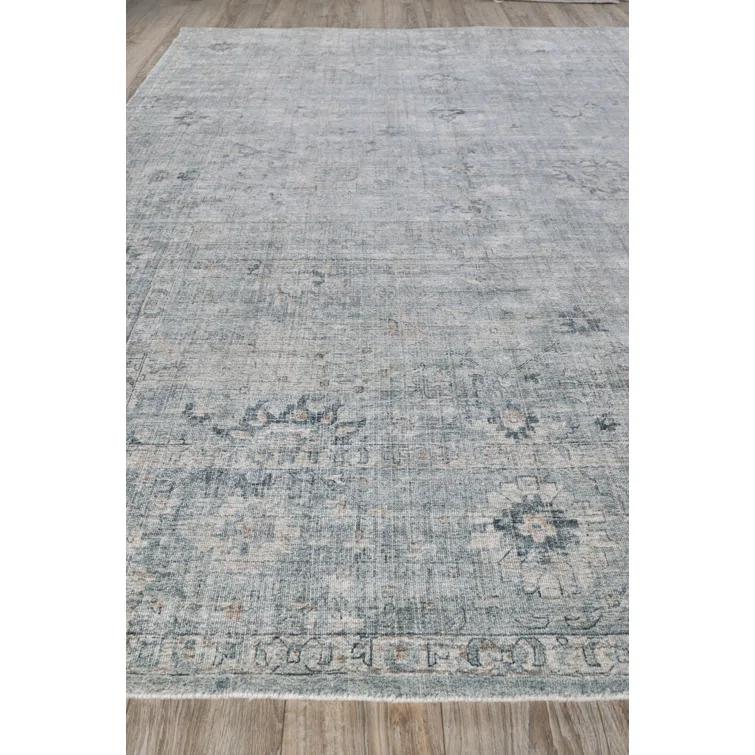 Cambridge Oriental Hand-Loomed Blue Area Rug