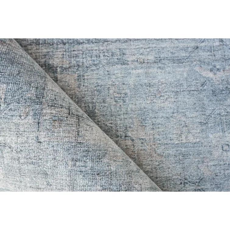 Cambridge Oriental Hand-Loomed Blue Area Rug
