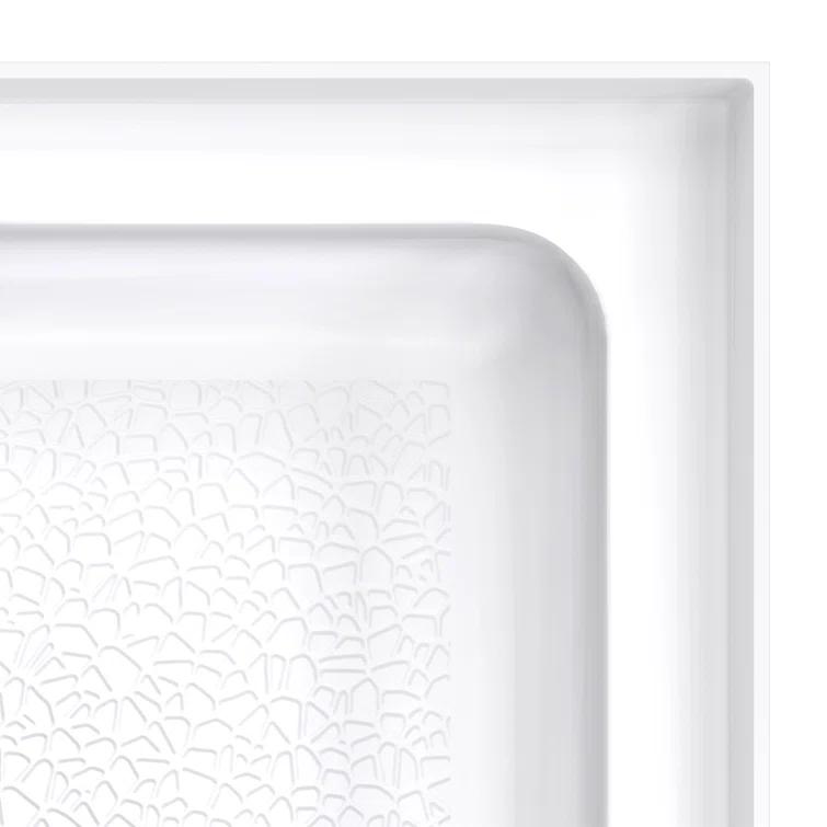 DreamLine DreamLine DreamStone 36 in. D x 36 in. W Base and Wall Kit in White Modern Subway Pattern BWDS36362MC0001