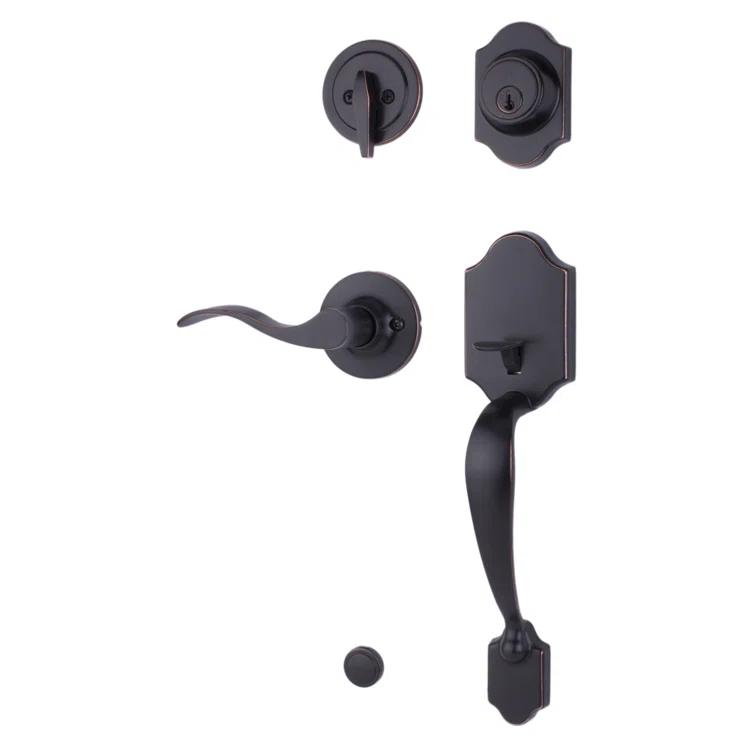 Parkside Single Cylinder Entry Handle With New Haven Lever