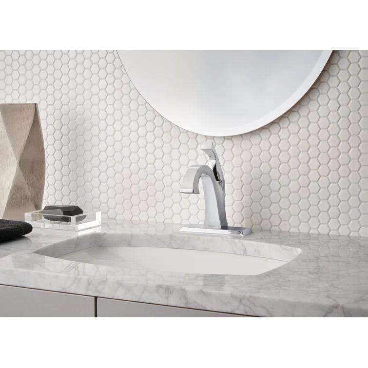 Dryden Single Hole Bathroom Faucet with Drain Assembly, Single Handle Bathroom Sink Faucet