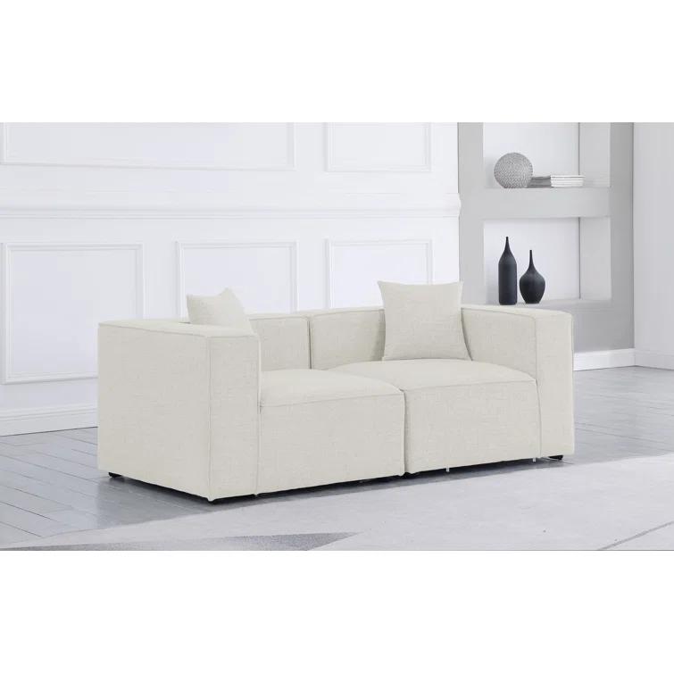 Cube 72'' Upholstered Loveseat
