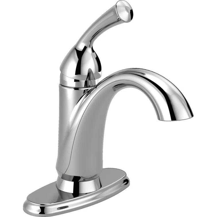 Haywood Single Hole Bathroom Faucet with Drain Assembly, Single Handle Bathroom Sink Faucet