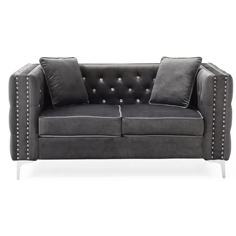Tina 63'' Velvet Loveseat